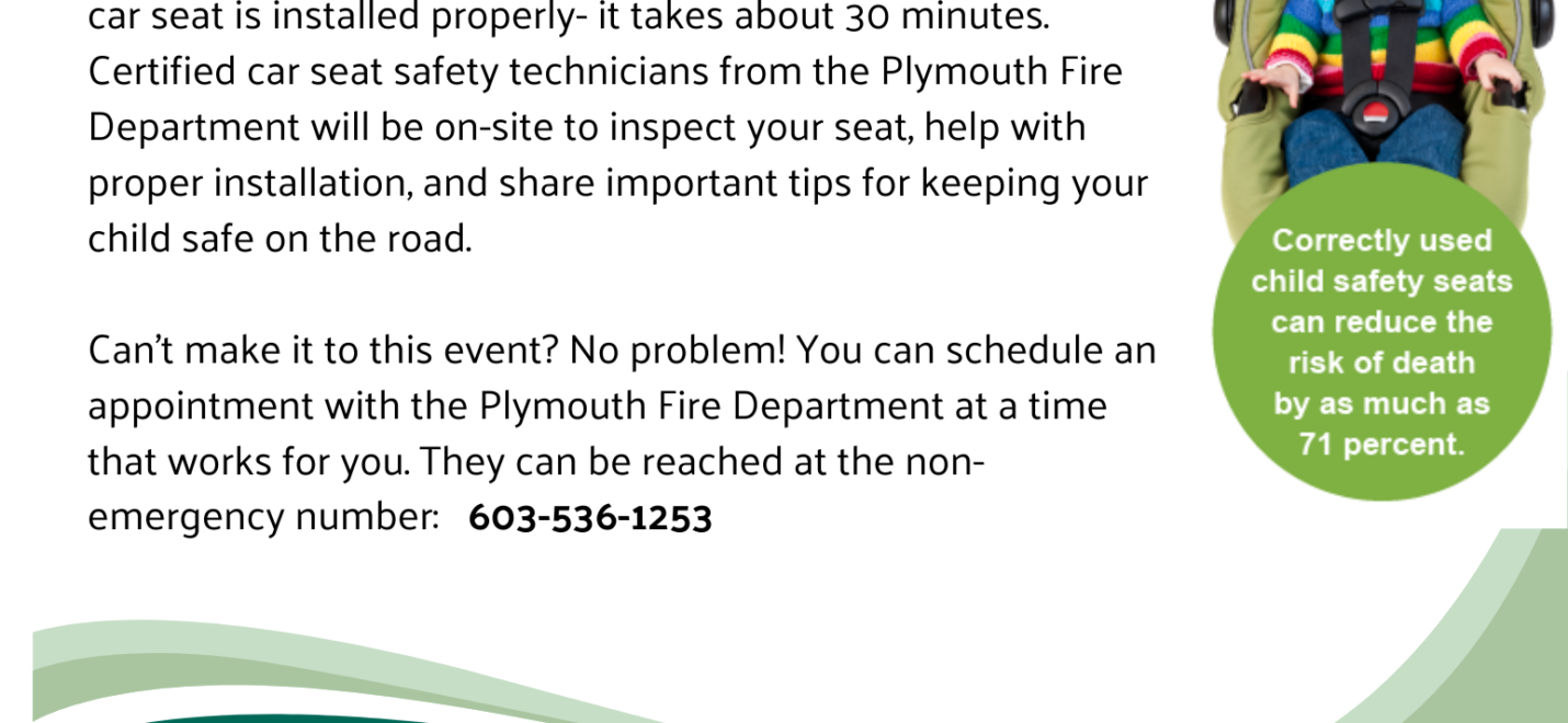 Car Seat Safety Day September 18 2026 with Plymouth Fire (2)